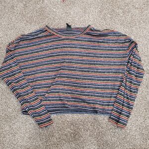 Wild Fable Colorful Striped Long Sleeve Top